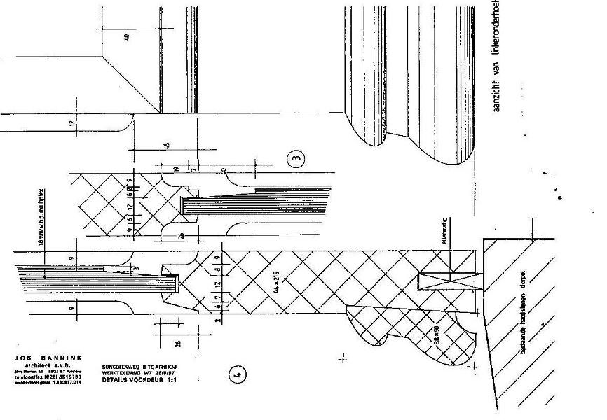 Architectuuratelier Jos Bannink | restauratie, verbouw, Sonsbeekweg Arnhem