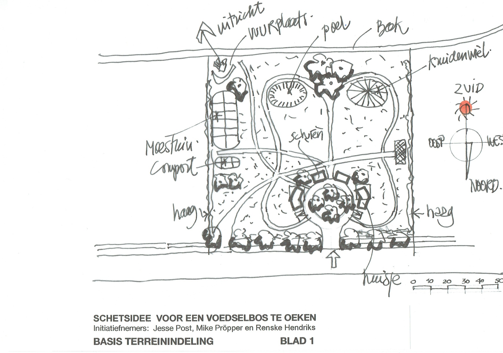 Architectuuratelier Jos Bannink | studie voedselbos Oeken